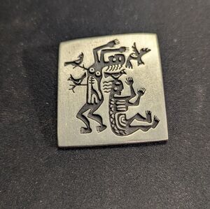 Alice Seely Petroglyph Tribal Brooch